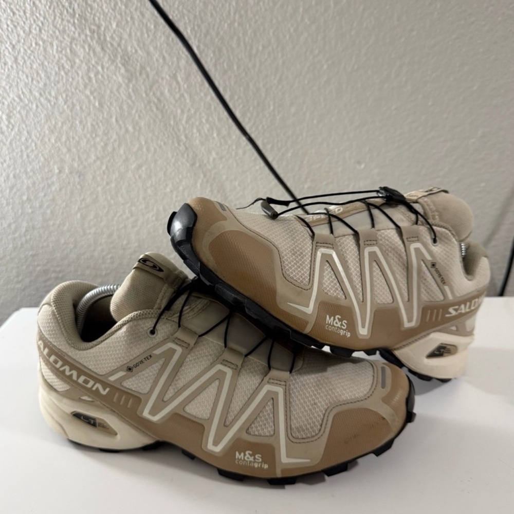 Salomon Beige and White Speedcross 3